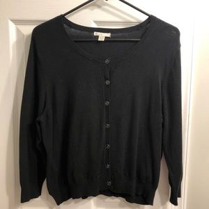 Black Cardigan sized 14/16W
